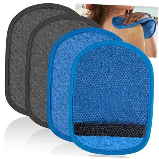 codree Sand Remover for Beach- Soft Sand Wipe Off Mitts- Beach Sands 4 Pcs