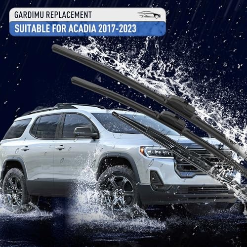 24&Prime; 20&Prime; 11&Prime; Front and Rear Windshield Wiper Blades for 2017-2023 For GMC Acadia
