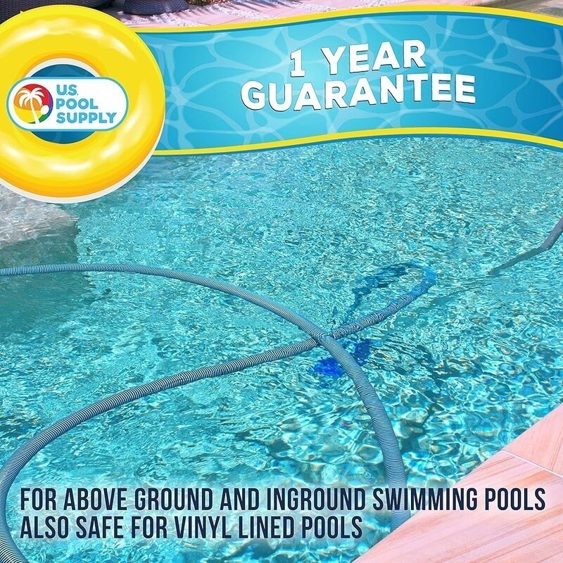 12&Prime; Weighted Butterfly Pool Vacuum Head Swivel Hose Above Ground in-Ground Safe