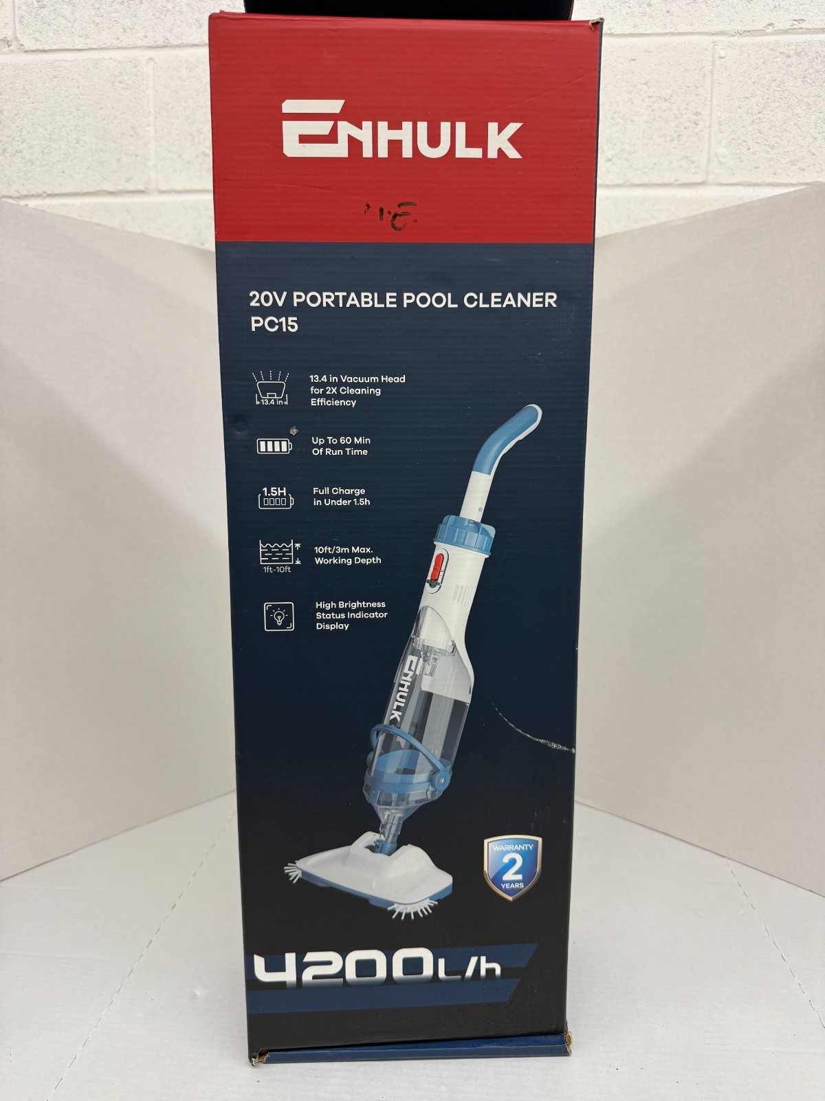 Enhulk Pool Vacuum for Above Ground Pool with Powerful Suction up to 18.5 gal