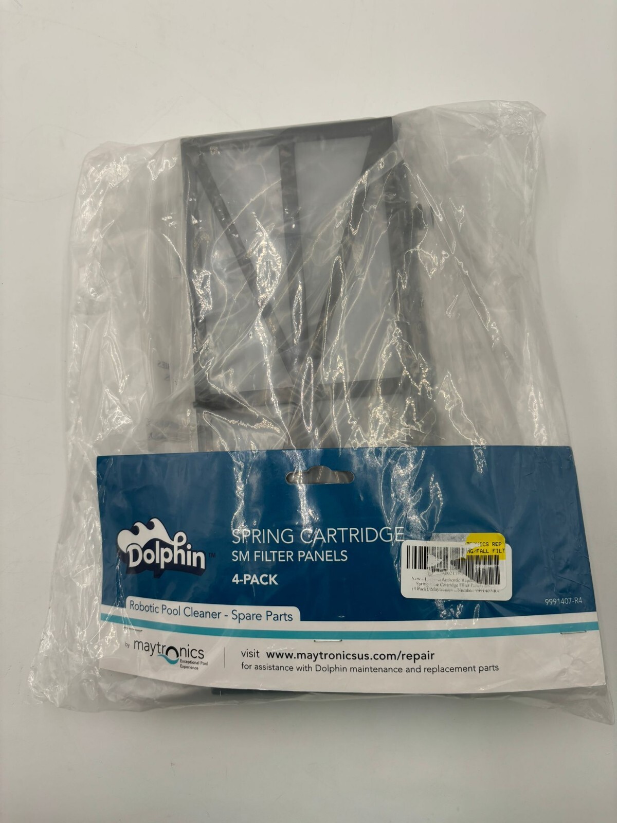 4 Pack Dolphin 9991407-R4 Maytronics SM Spring Genuine Cartridge Filter Panels