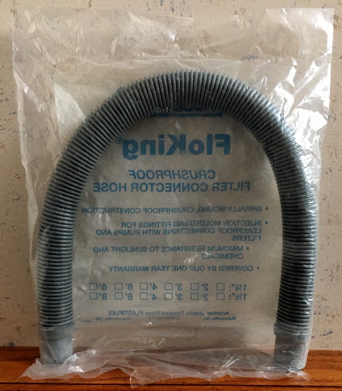 Plastiflex Pool King Crushproof Filter Connector Hose 3&prime; NEW PBFK01 FREE SHIP