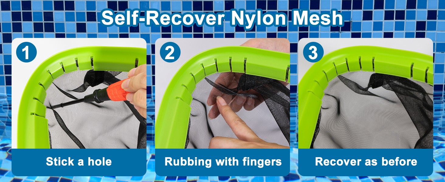 Pool Net, Professional Swimming Pool Leaf Skimmer Nets for Cleaning with
