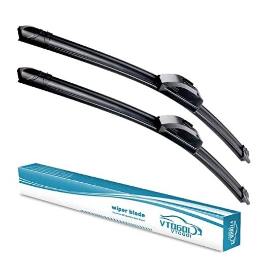 OEM Quality 24 »+19 » Windshield Wiper Blades,Premium All-Seasons J-Hook