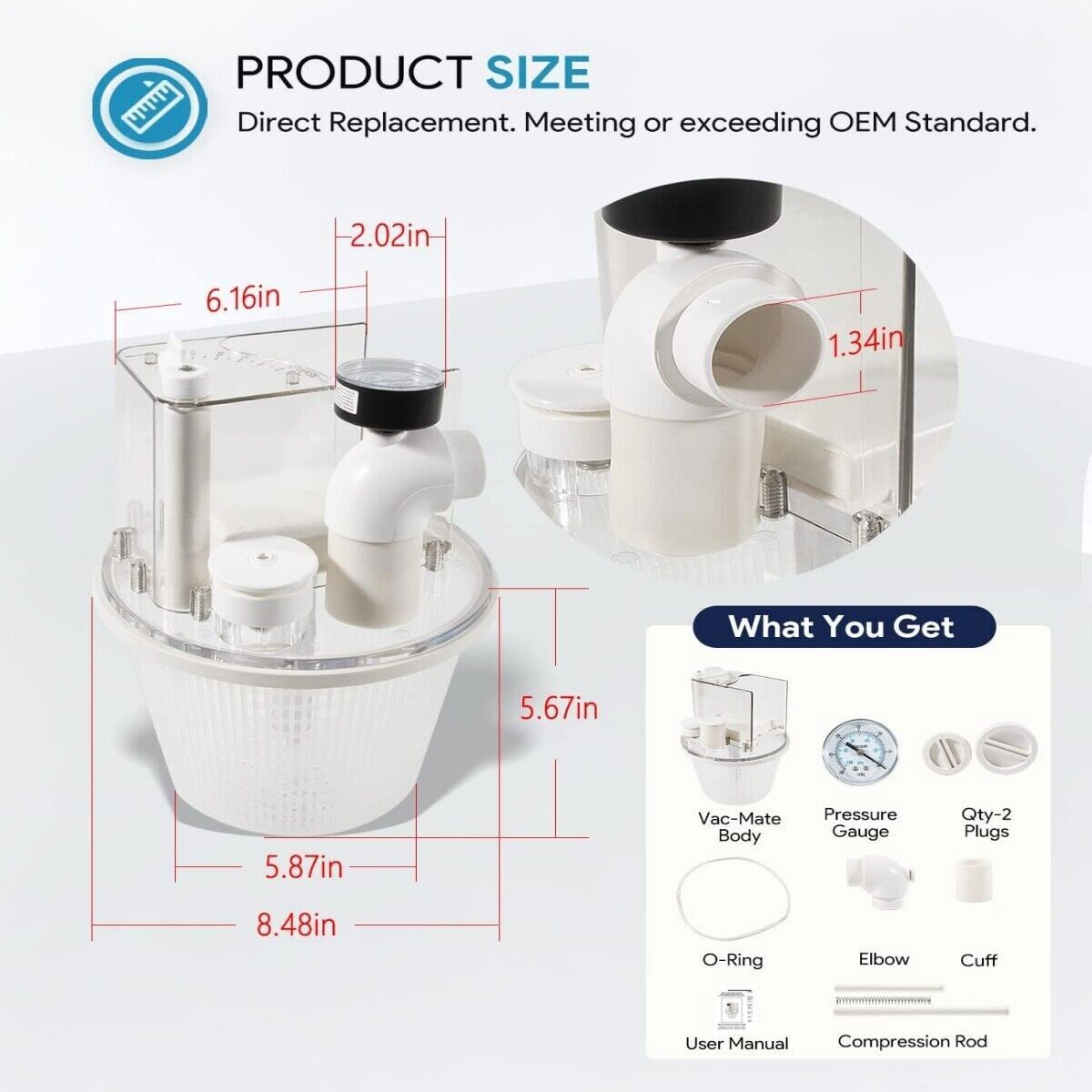 Replace for Pentair PoolRite Kafko R211100 Vac-Mate Pool Cleaner Dispenser Box