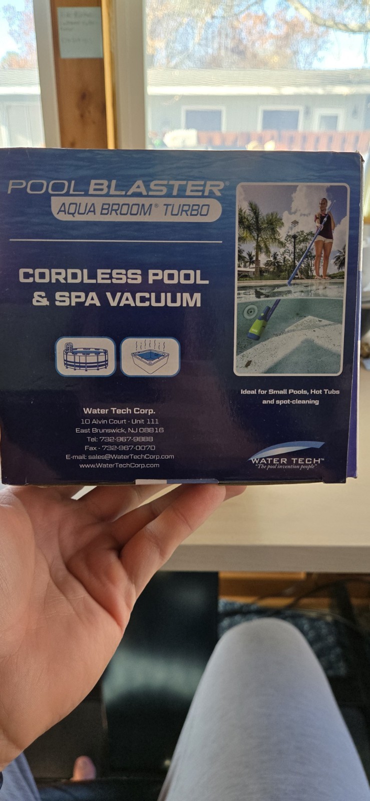 Pool Blaster Aqua Broom Turbo Cordless Rechargeable Spa Pool Vacuum Cleaner New