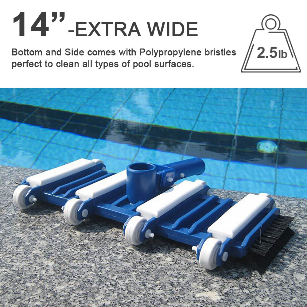 14&Prime; Classic Flexible Weighted In-Ground Swimming Pool Vacuum Head