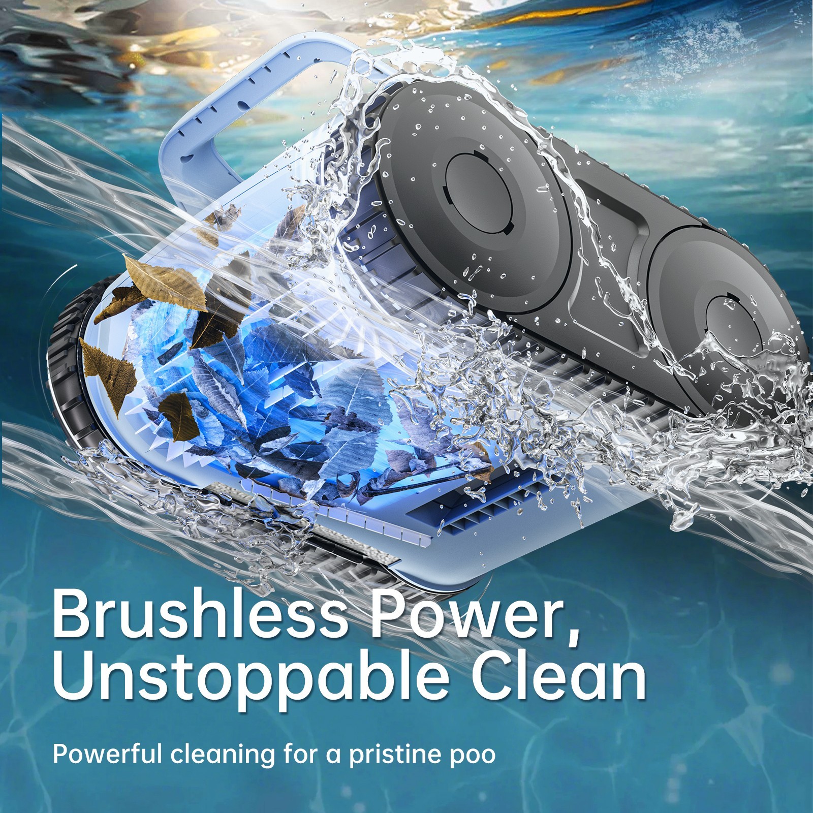 Seauto SAT20PRO Robot Pool Cleaner Vacuum Automatic for Floor Walls Waterline
