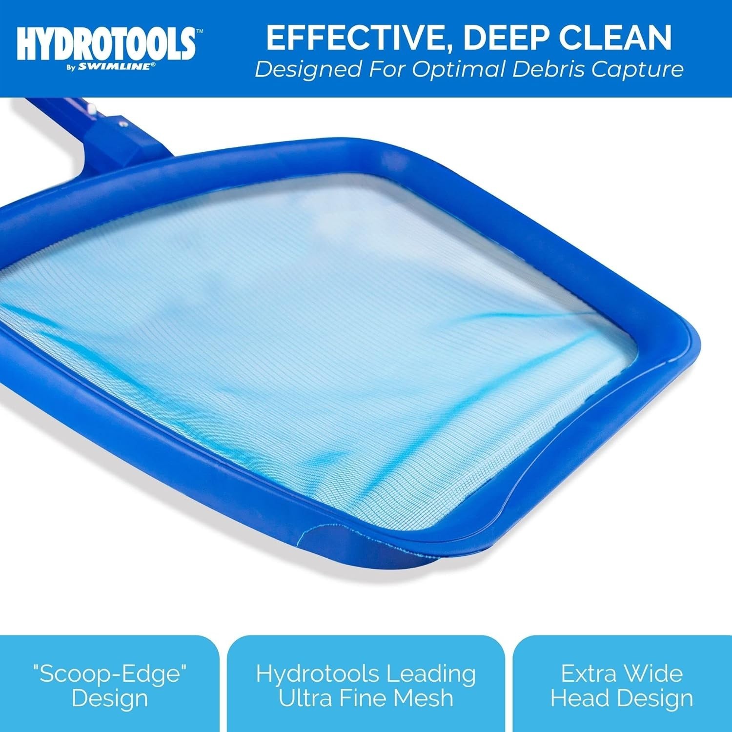 Ergonomic Heavy Duty Leaf and Debris Skimmer – Pack of 4 for Enhanced Filtration