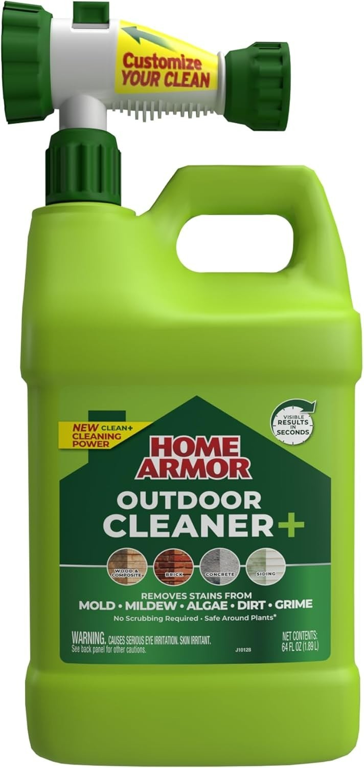 Versatile 64 oz Outdoor Cleaner+ – Quick & Easy Stain Removal For All Surfaces