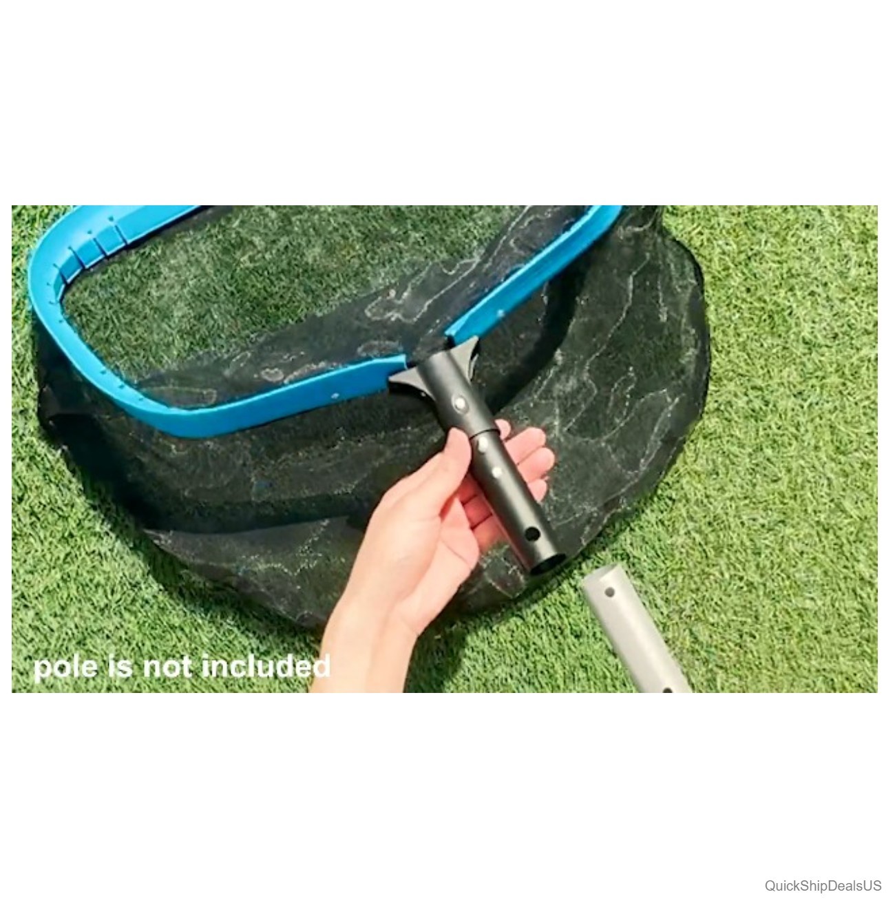 Pool Skimmer Net Heavy Duty Fine Mesh Deep Bag Aluminum Frame for Inground