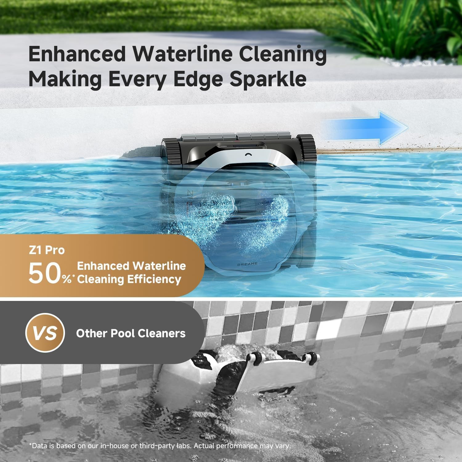 Wall & Waterline Cleaning, up to 180+ Min, Auto-Retrieval, Automatic Pool Vacuum