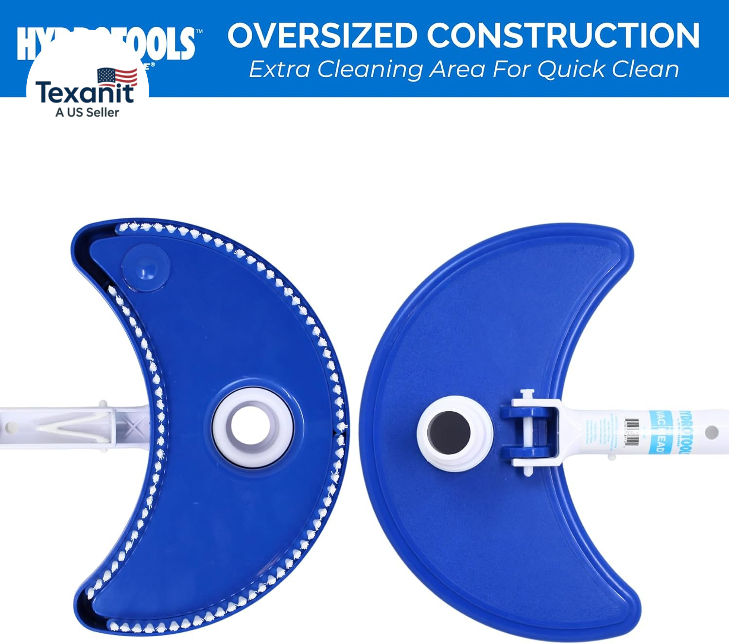 HYDROTOOLS Manual Pool Vacuum Head Attachment for Inground & above Ground Pools
