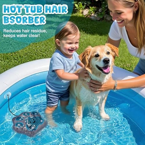 Cute Paw Hot Tub Scum Absorber – Reusable Oil Absorbing Sponge & Paw 2 Pack