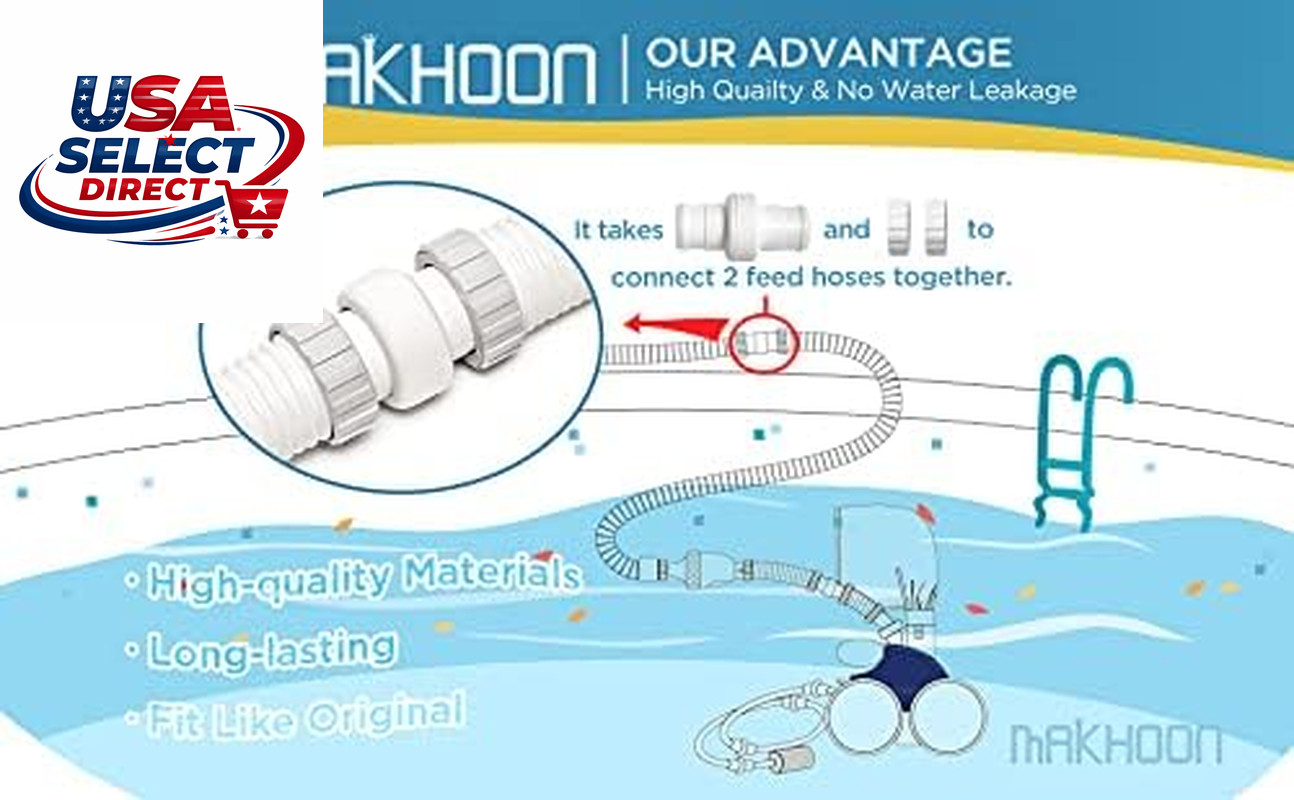 Pool Cleaner Hose Swivel & Nut Combo Replacement Kit for Polaris Zodiac 360 (3 P