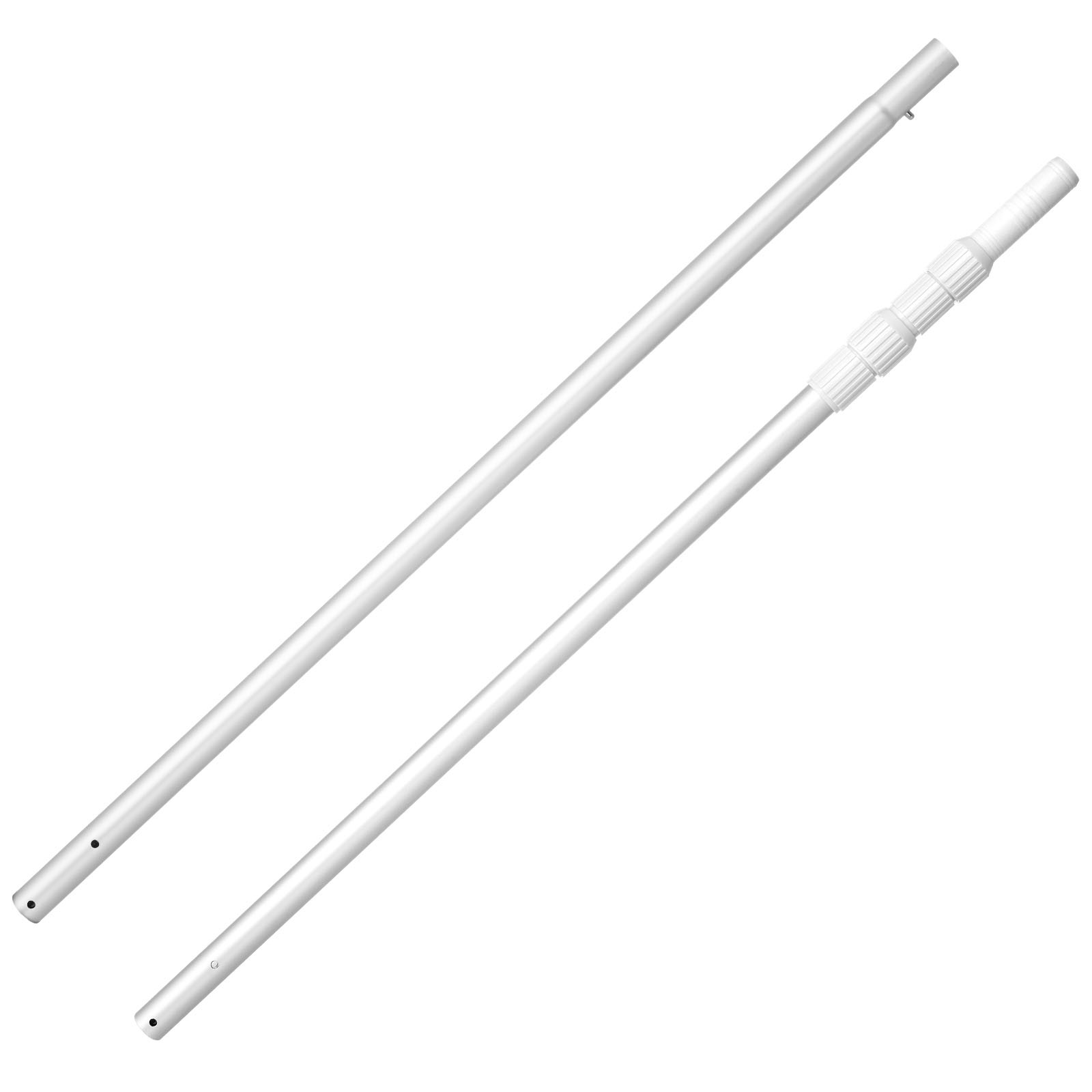 Telescopic Aluminum Pool Pole, Adjustable Length 3.4 to 12 ft with Twist Lock