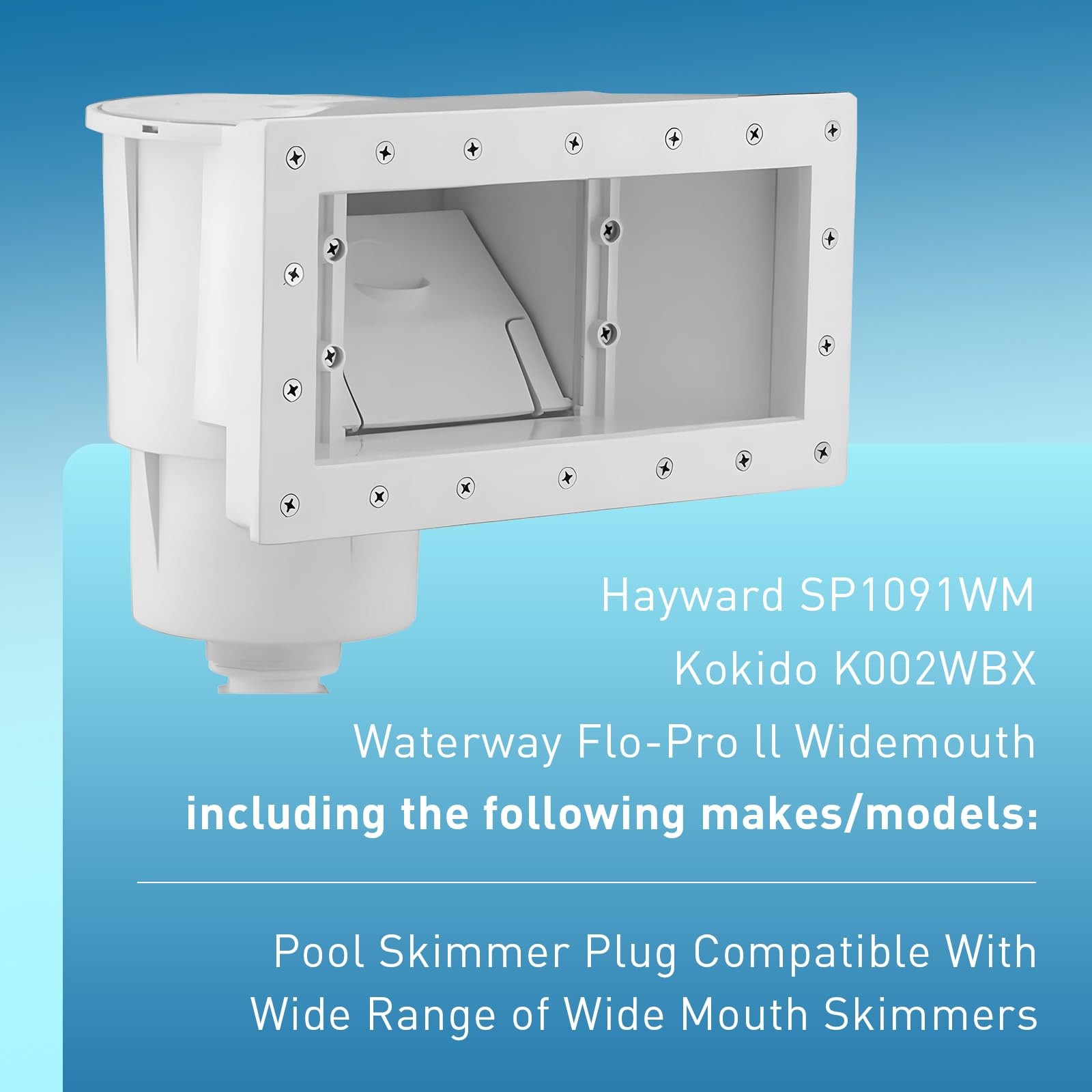 Above Ground Swimming Pool Wide Mouth Skimmer Plug Fits for Hayward SP1091WM,…