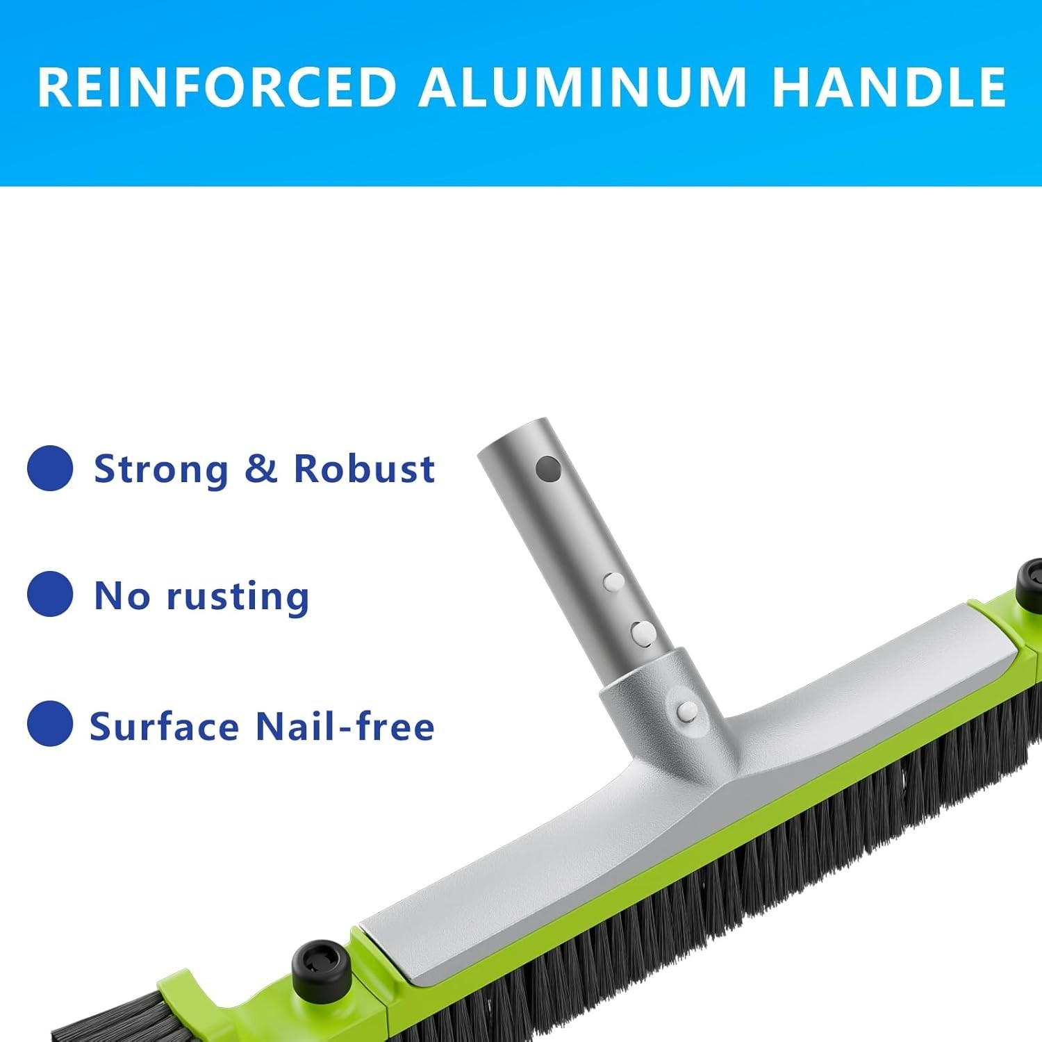 20&Prime; Inground/Above Ground Pool Brush Head – Strong Bristles