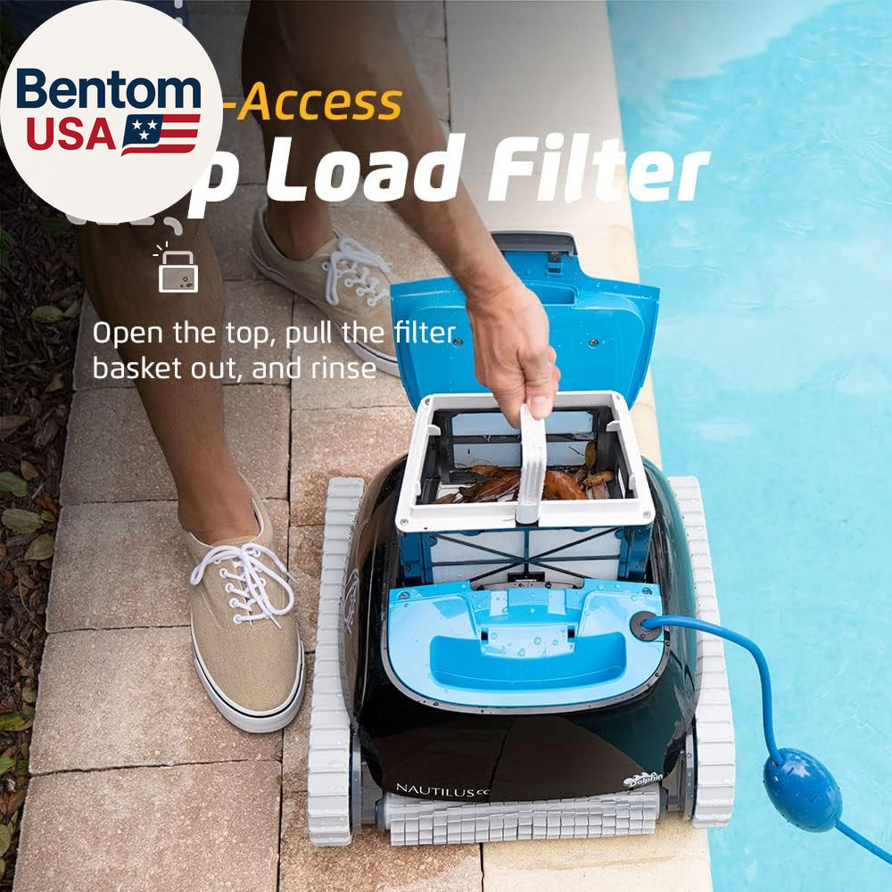 Nautilus CC Automatic Robotic Pool Vacuum Cleaner, Wall Climbing Scrubber Brush,