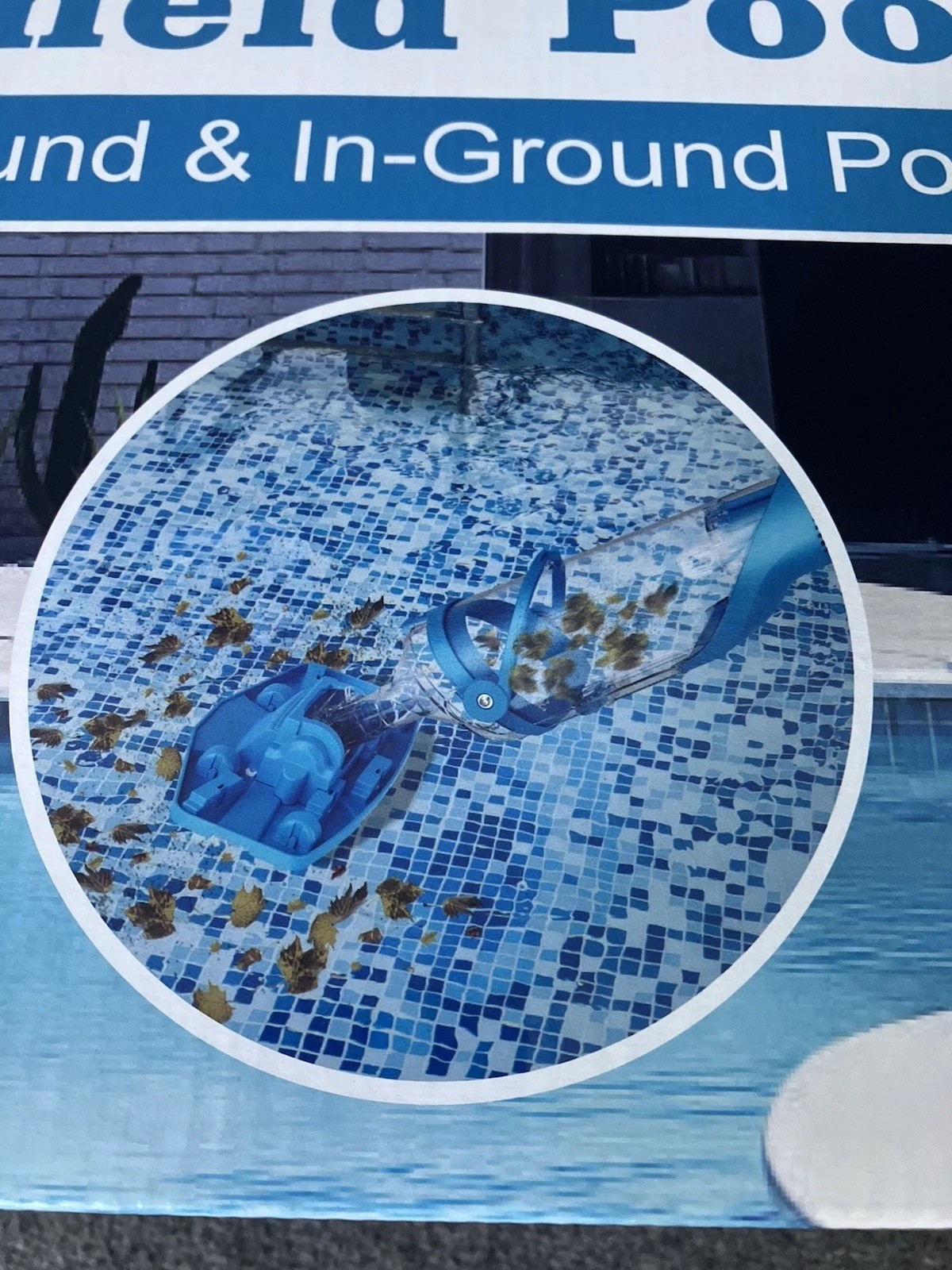 TEGUY V40 Handheld Pool Vacuum 40W 18.5GPM Dual Head for Above/In-Ground Pools