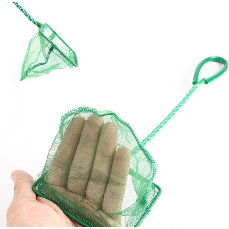 3 Pack Fish Net Soft Nylon Mesh Aquatic Pet Handling Debris Skimmer Helper New