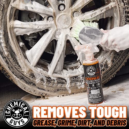 Orange Degreaser 16 oz – with Professional 16 Fl Oz Spray + Microfiber Towel