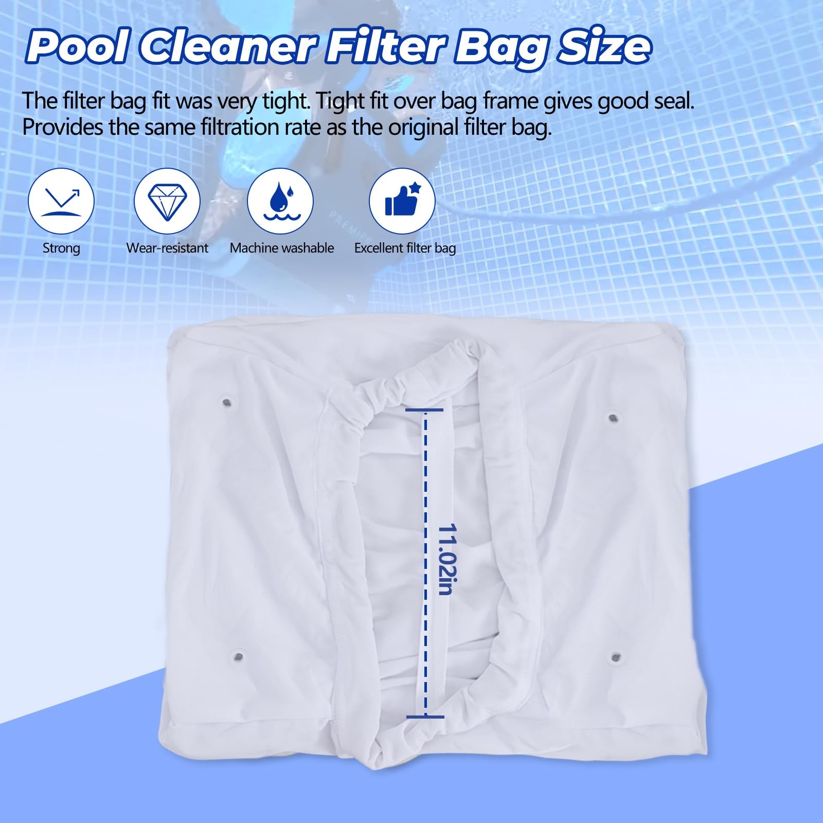 « Filter Bag Replacement for Maytronics Dolphin Deluxe 4, 5, DX6 Pool Cleaners »