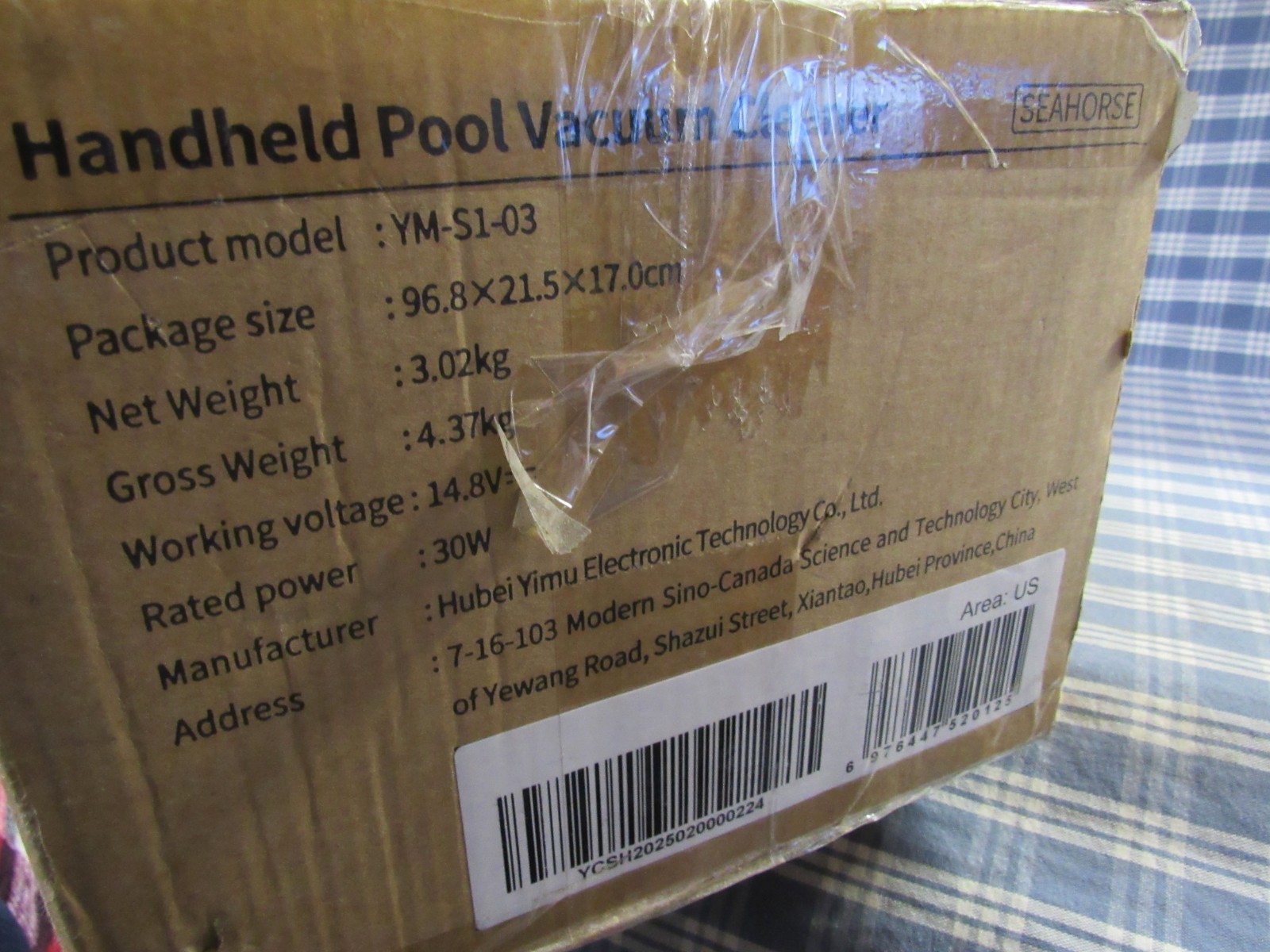 PoolMr Cordless Handheld Pool Vacuum Rechargeable (Store Display) FREE SHIPPING.
