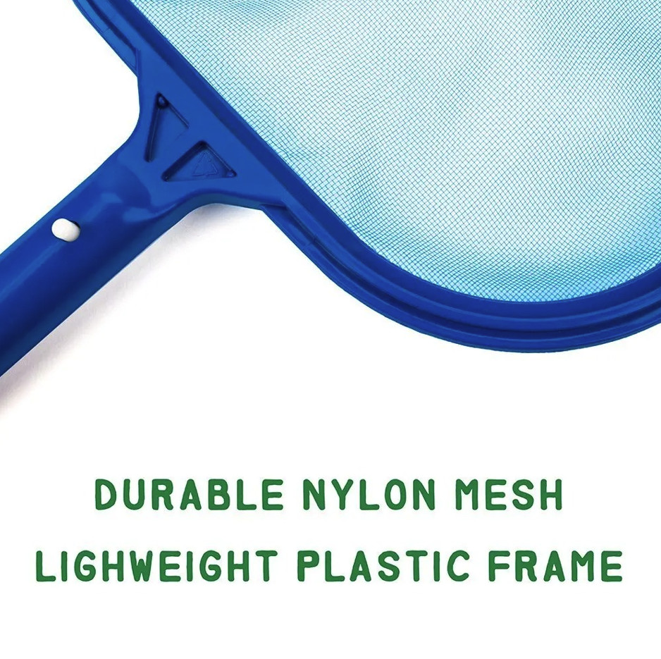 1PC Leaf Rake Mesh Frame Net: Pool Spa Skimmer Cleaner for Debris Removal – NEW