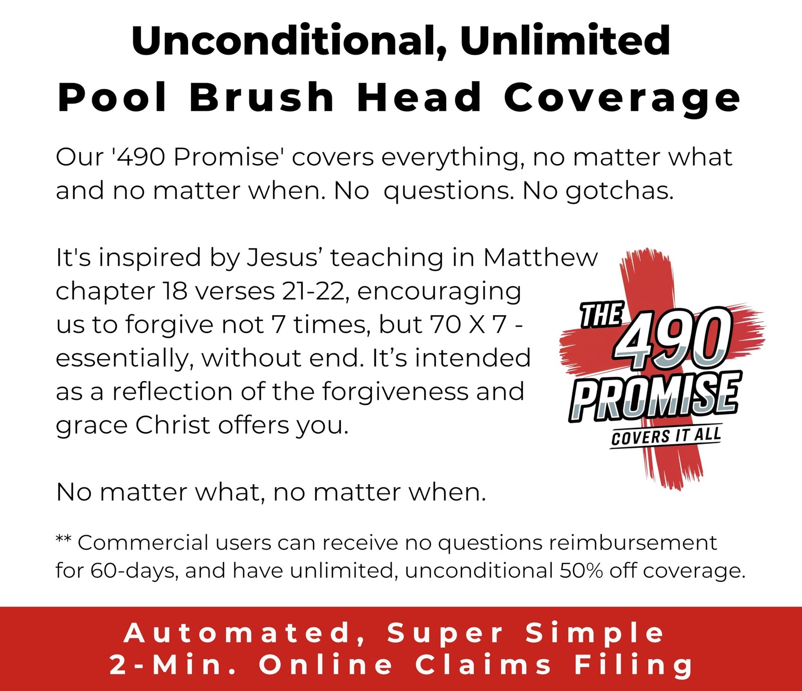 ProTuff 22&Prime; Pool Brush Head – Comes Sturdy Bristles, Tough on Algae, Dirt & G…