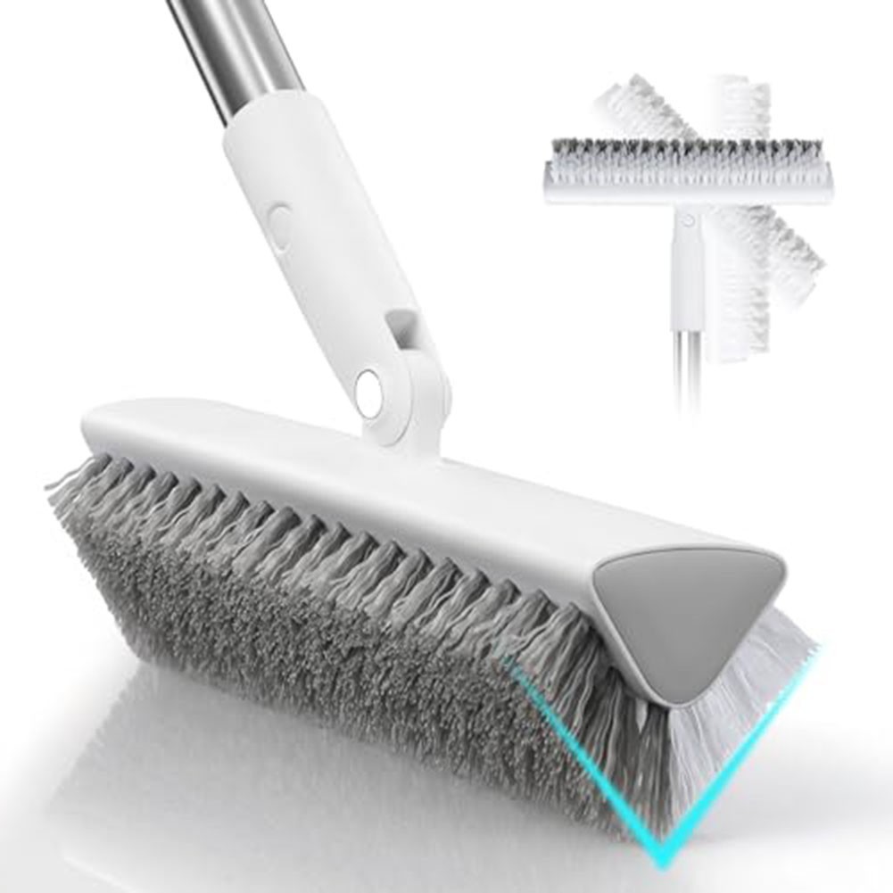 Double Sided Floor Scrubbing Brush for Grout Lines Tiles and Hard Surfaces