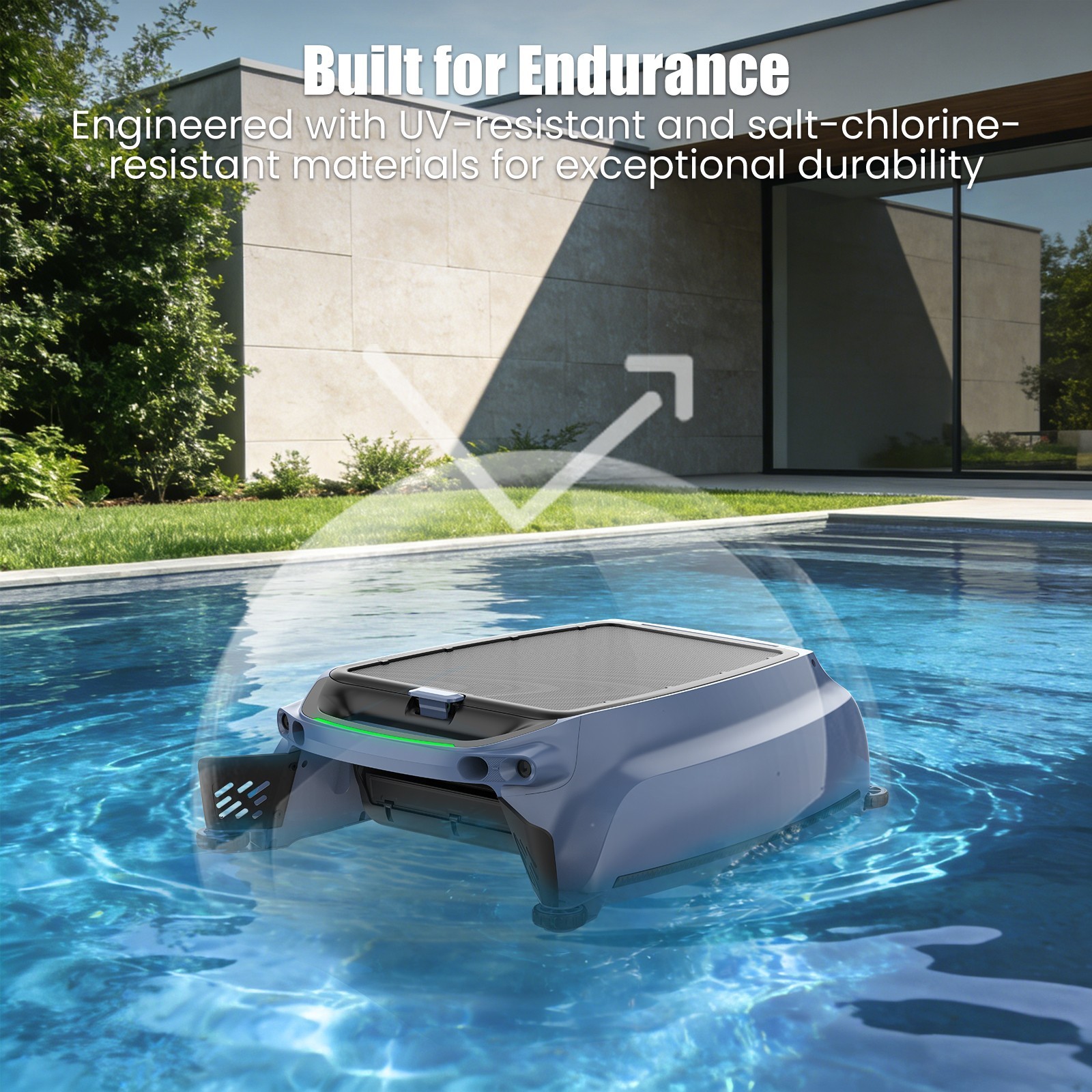 AIRROBO SP200 Solar Powered Robotic Pool Skimmer Cordless Automatic Pool Cleaner