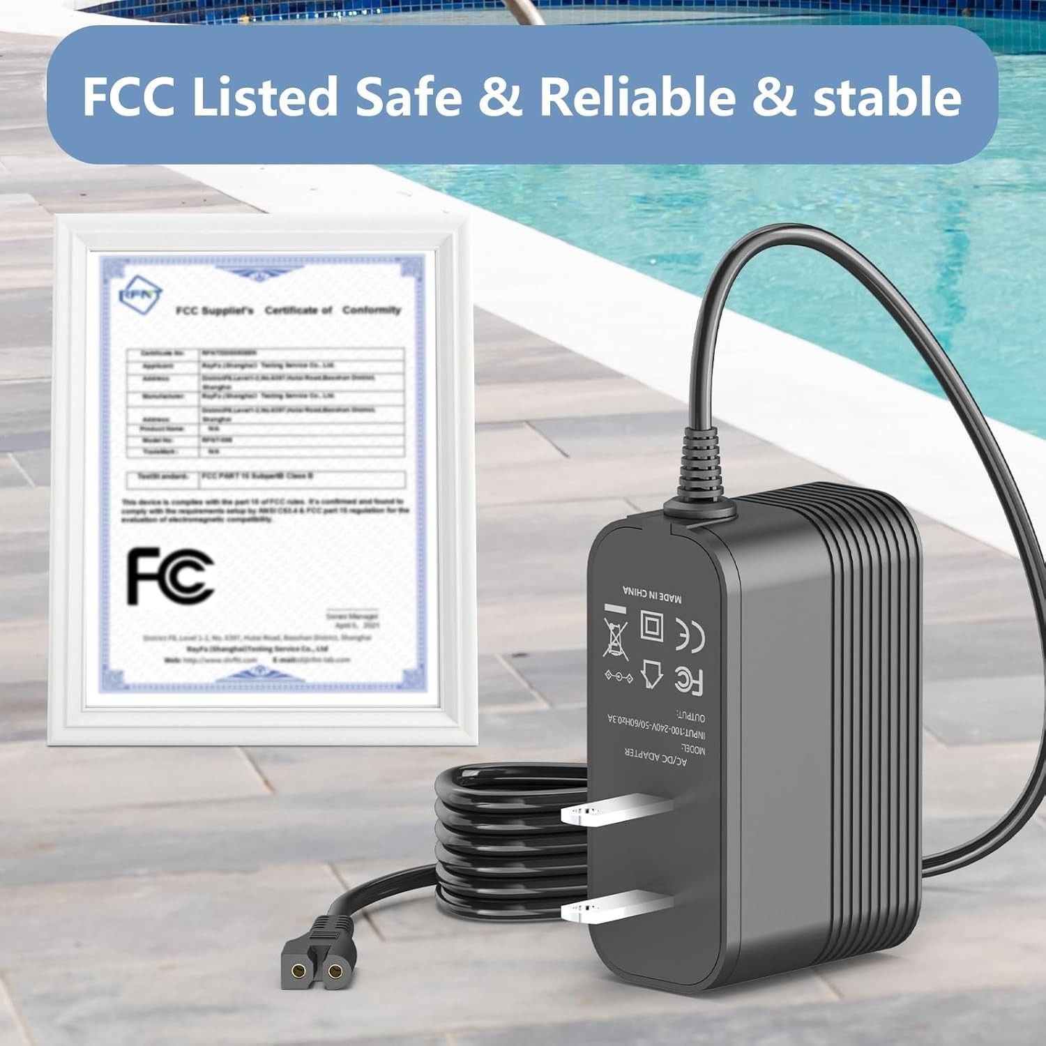 5V Charger for Kokido Xtrovac 100 110 200 Telsa Rechargeable Pool Vacuum
