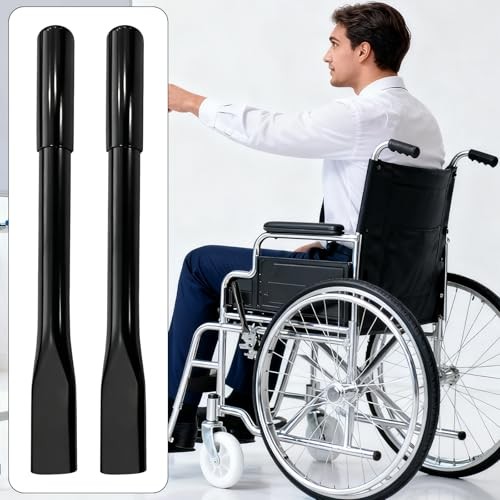 2 Pair Wheelchair Brake Extenders 6.5 Inches and 8.3 Inches Handle Extenders