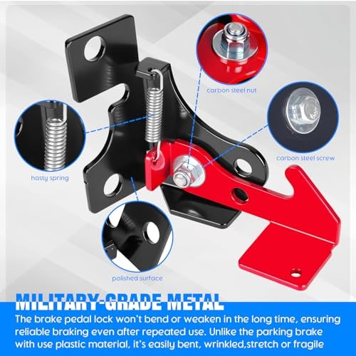Spring Parking Brake RZR Parking Brake Kit Adjustment Brake Pedal Lock