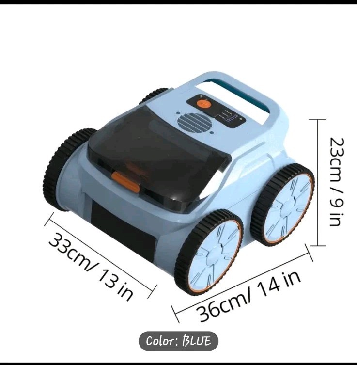 Pool Cleaner Cordless Robotic Wall Climbing Pool Vacuum In/Above Ground **MINT**