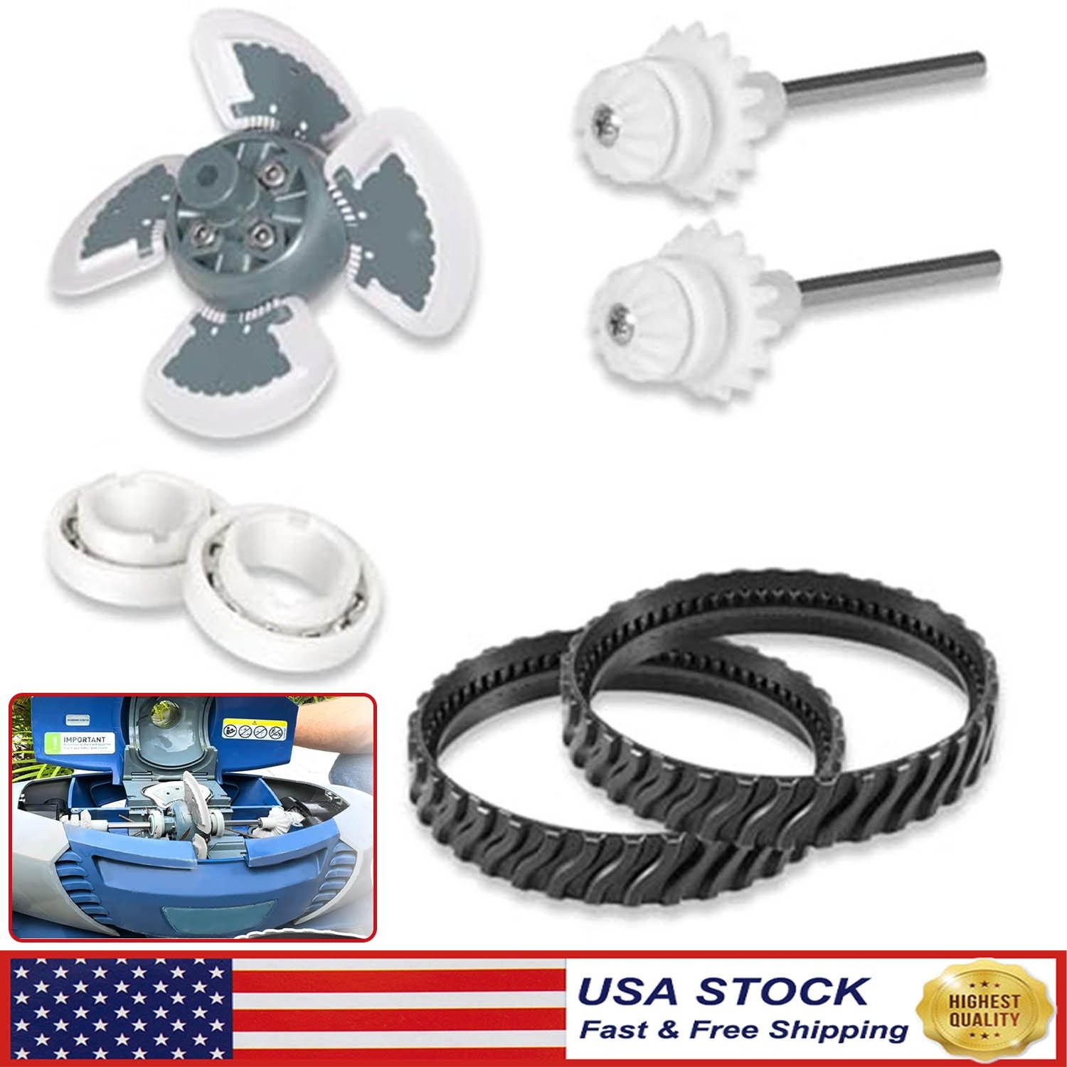 Replacement Parts Kit For Zodiac Baracuda MX8 MX6 Elite Pool Cleaner Tune Up Kit