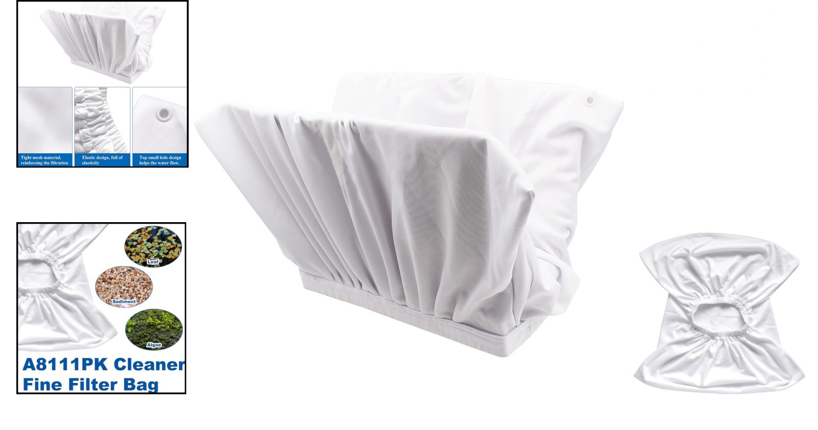 A8111PK/8111/8101 Pool Cleaner Fine Filter Bag Replacement for Aquabot Pool