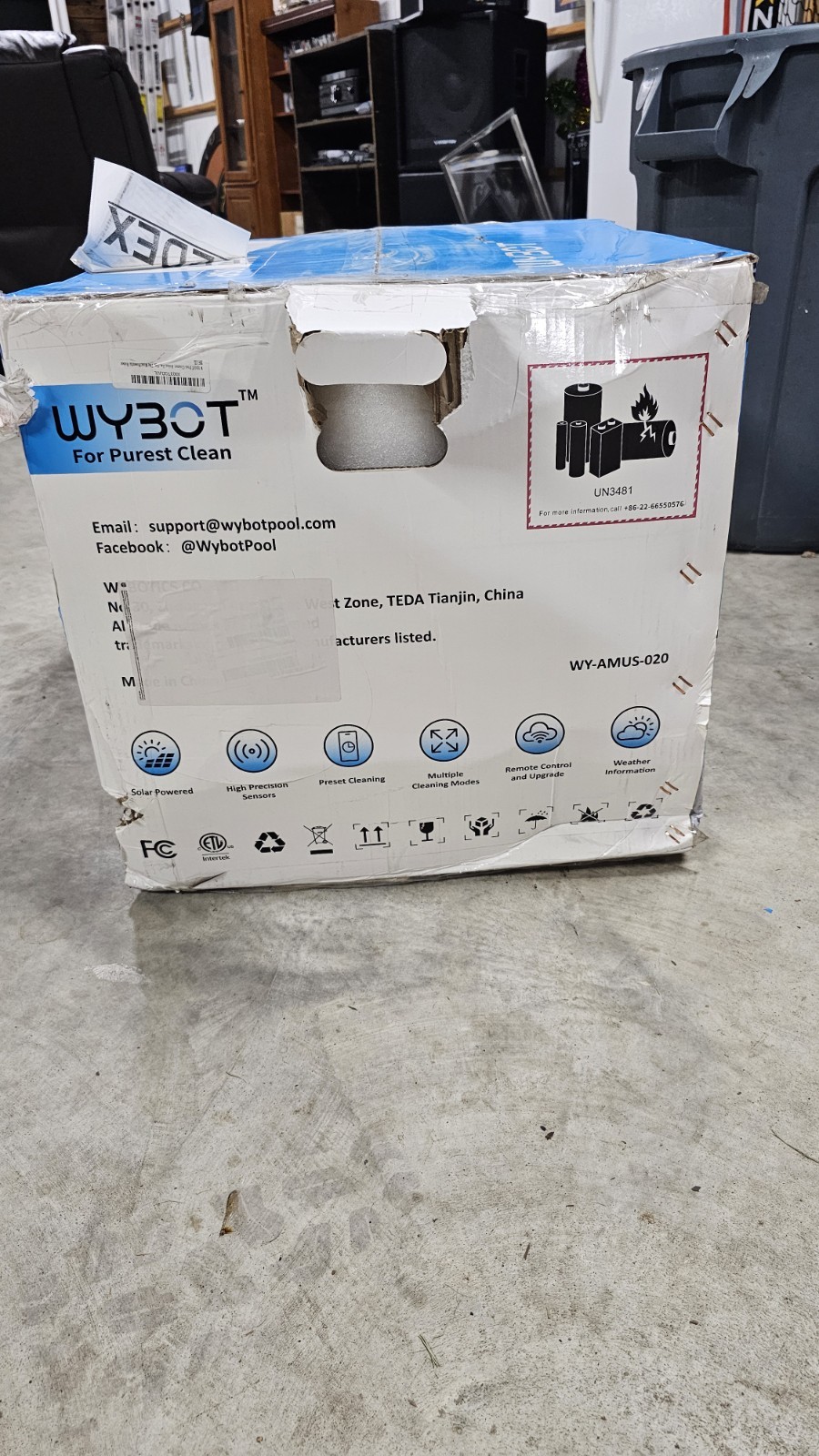 WYBOT M1 ULTRA Solar Powered Robotic Pool Cleaner High Precision Remote Modes