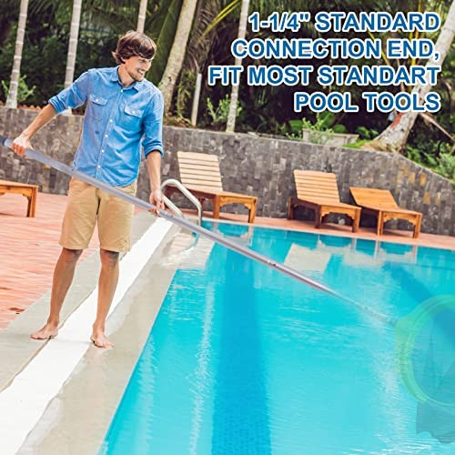 Pool Pole – 10.5 Foot Anodized Aluminum Extension Cleaning Poles,for Skimmer