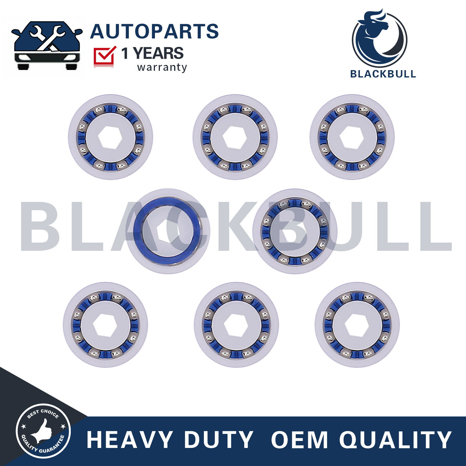 For Polaris Pool Cleaner 360 380 9-100-1108 8*Pack Bearing Replacement Wheel