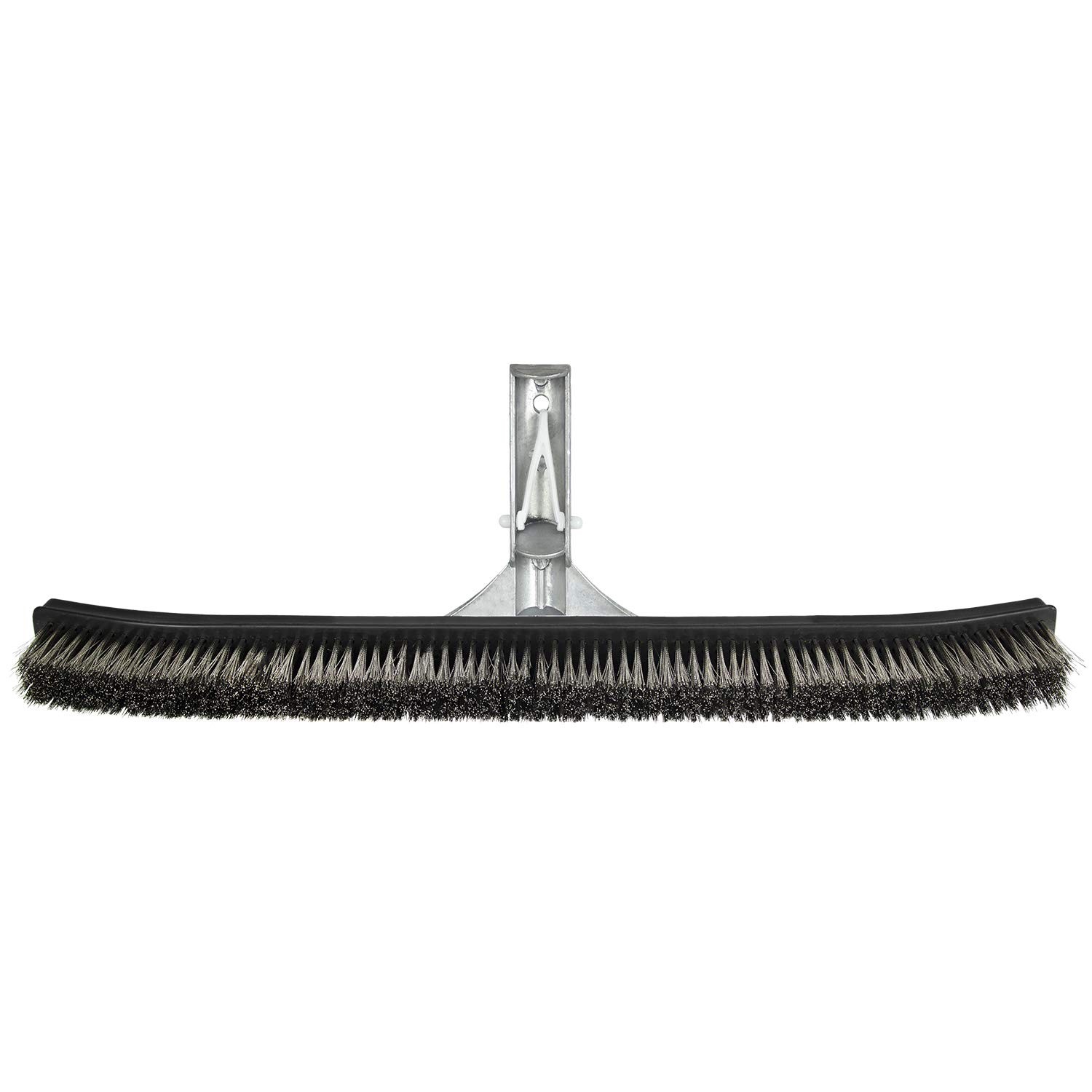 Poolmaster 18-Inch Stainless Steel Pool Algae Brush, 18-Inch, Black