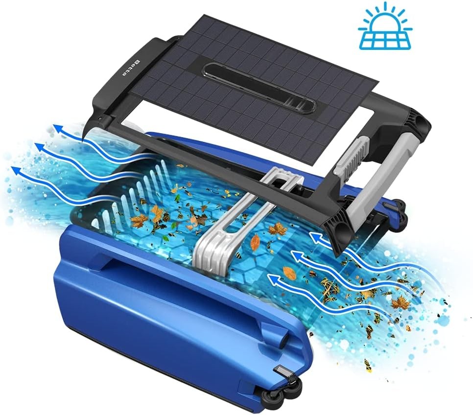 Betta SE Solar Powered Automatic Robotic Pool Surface Skimmer Cleaner with 24/7
