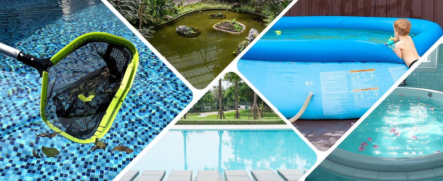 Pool Net, Professional Swimming Pool Leaf Skimmer Nets for Cleaning with