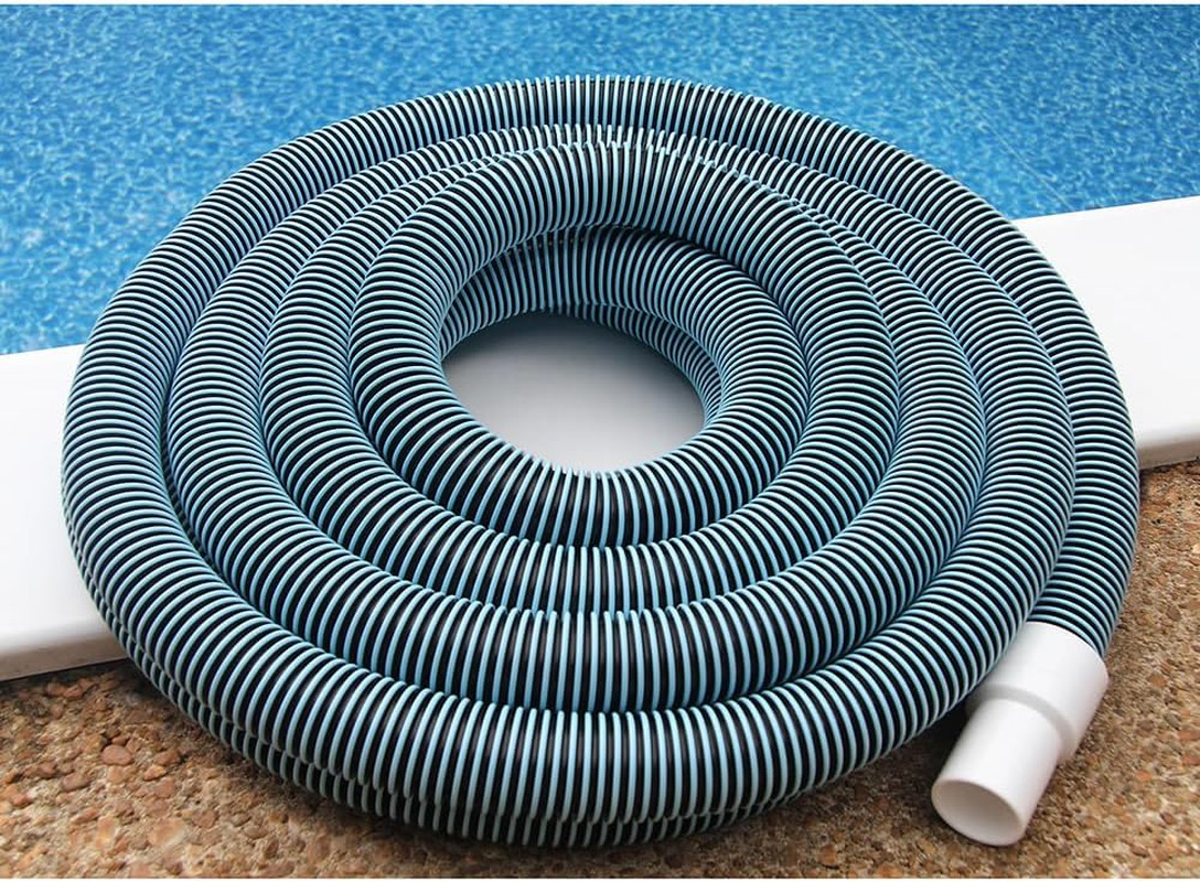 1.25In X 25Ft Spiral Wound Vinyl Pool Vacuum Hose with 1.25In Cuffs – Flexible,