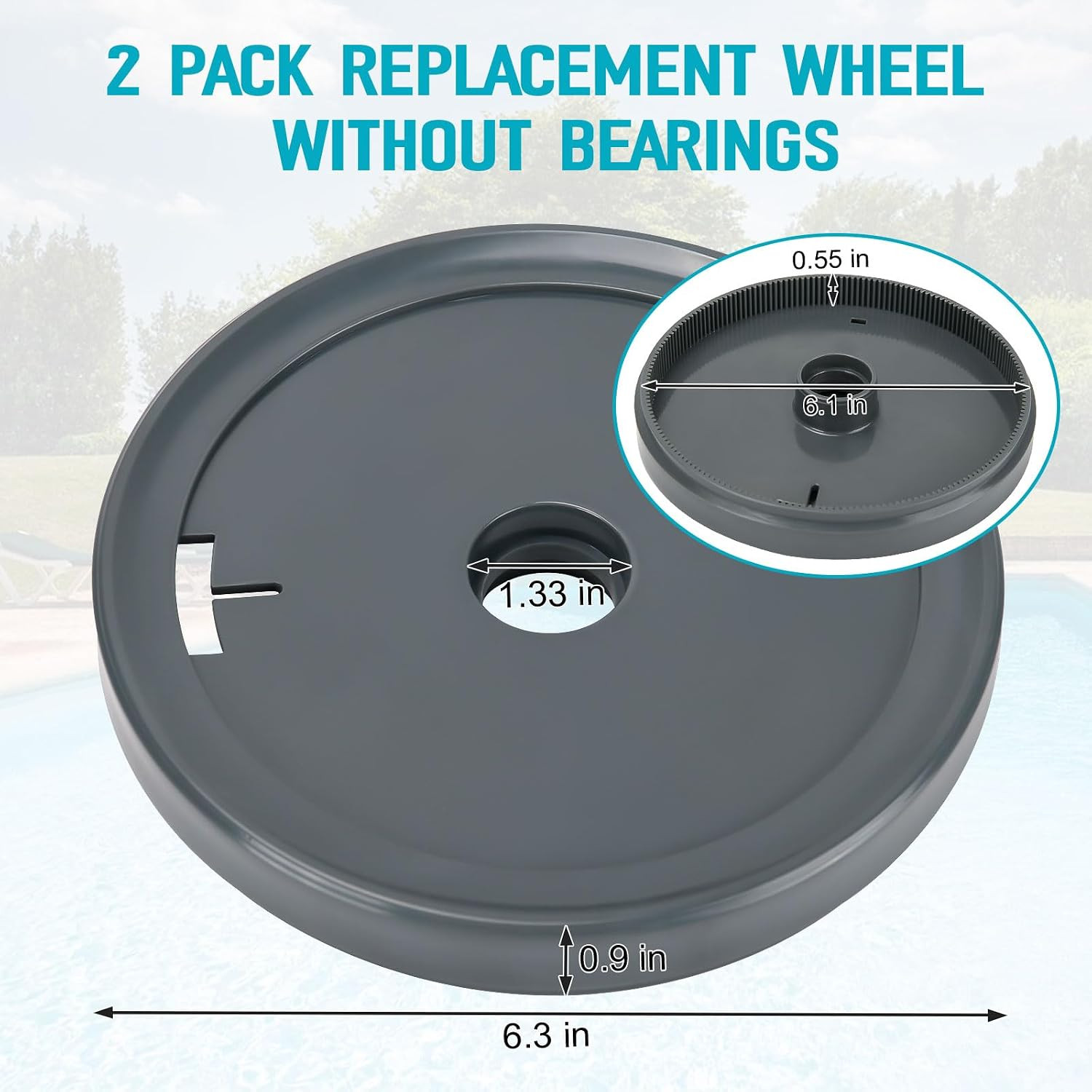 360006 Replacement Wheels Replacement for Pentair Kreepy Krauly Legend Automatic