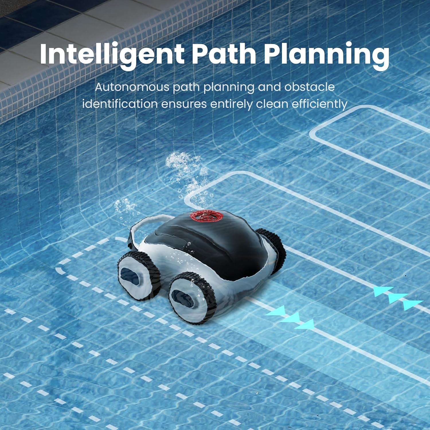 (2025 Upgrade) Cordless Robotic Pool Cleaner, Automatic Pool Robot Vacuum with A