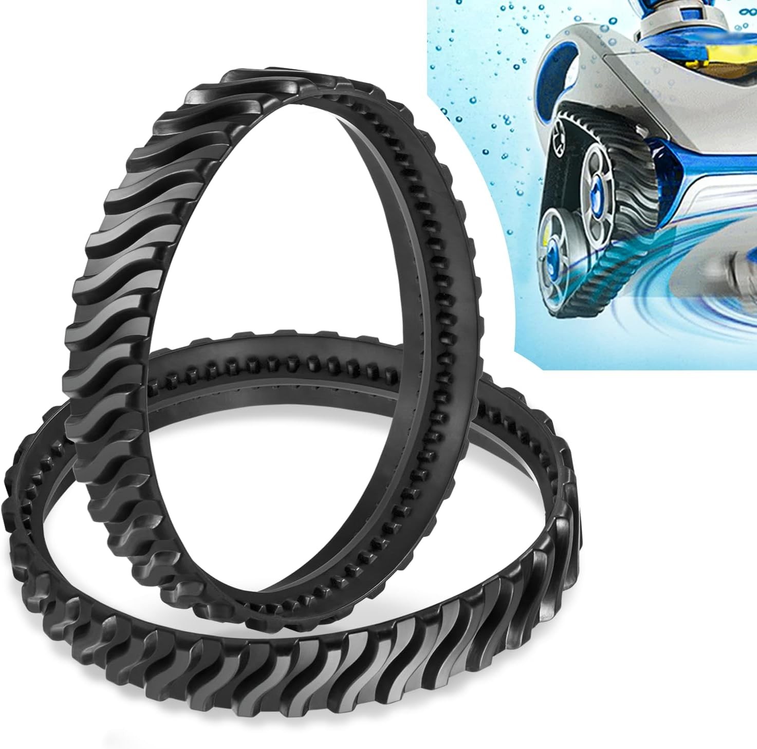 4pcs R0526100 Replacement For Zodiac Baracuda MX8, MX6 Pool Cleaner Tire Track