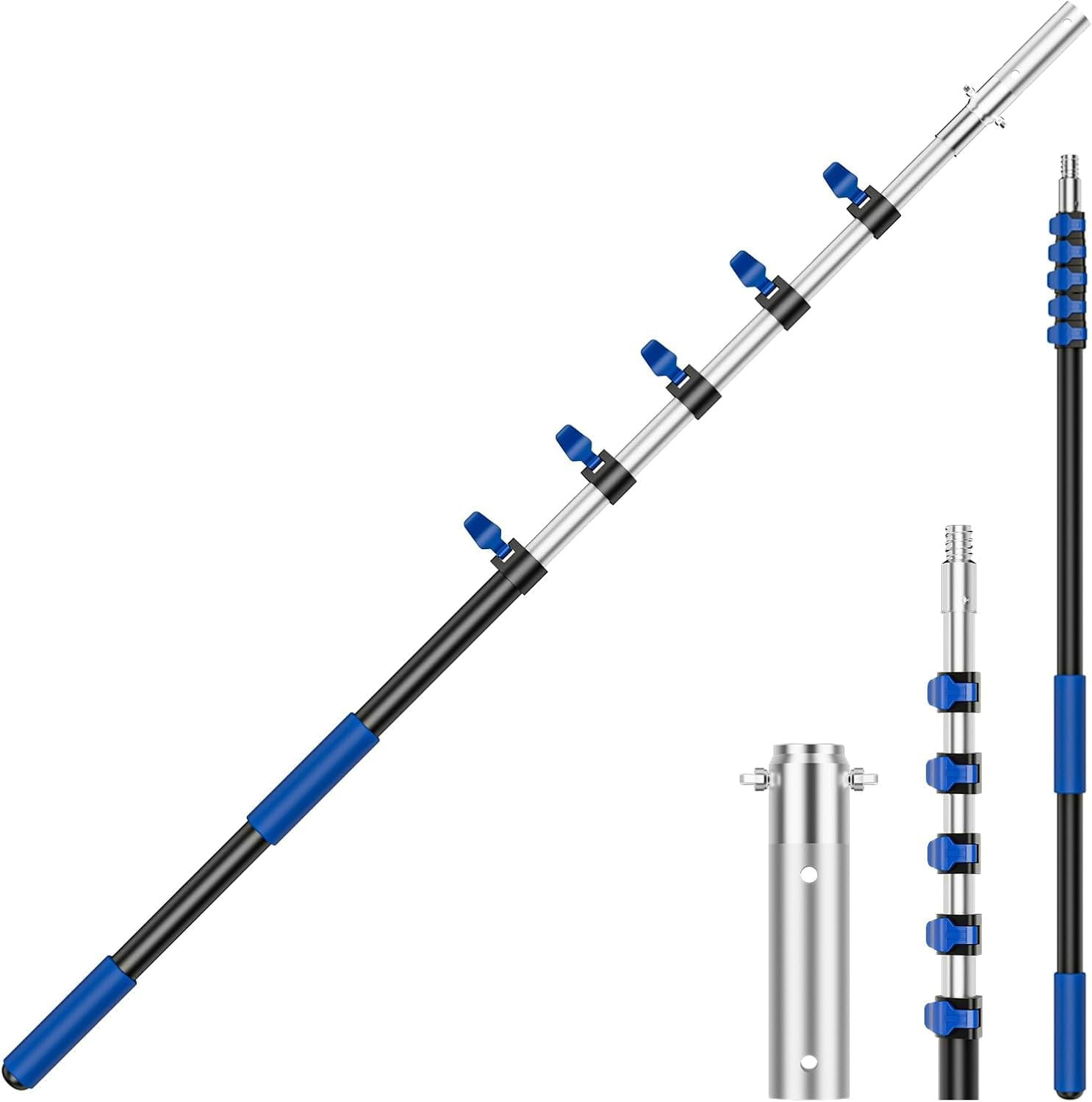 Pool Pole,Extension Telescoping Pole for Swimming Pool Cleaning Poles,Telescopic