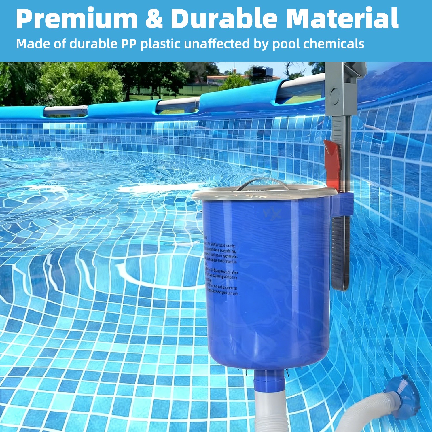 Adjustable Clip Hanging Pool Debris Filter–For Above Ground Floating Dirt&Leaves